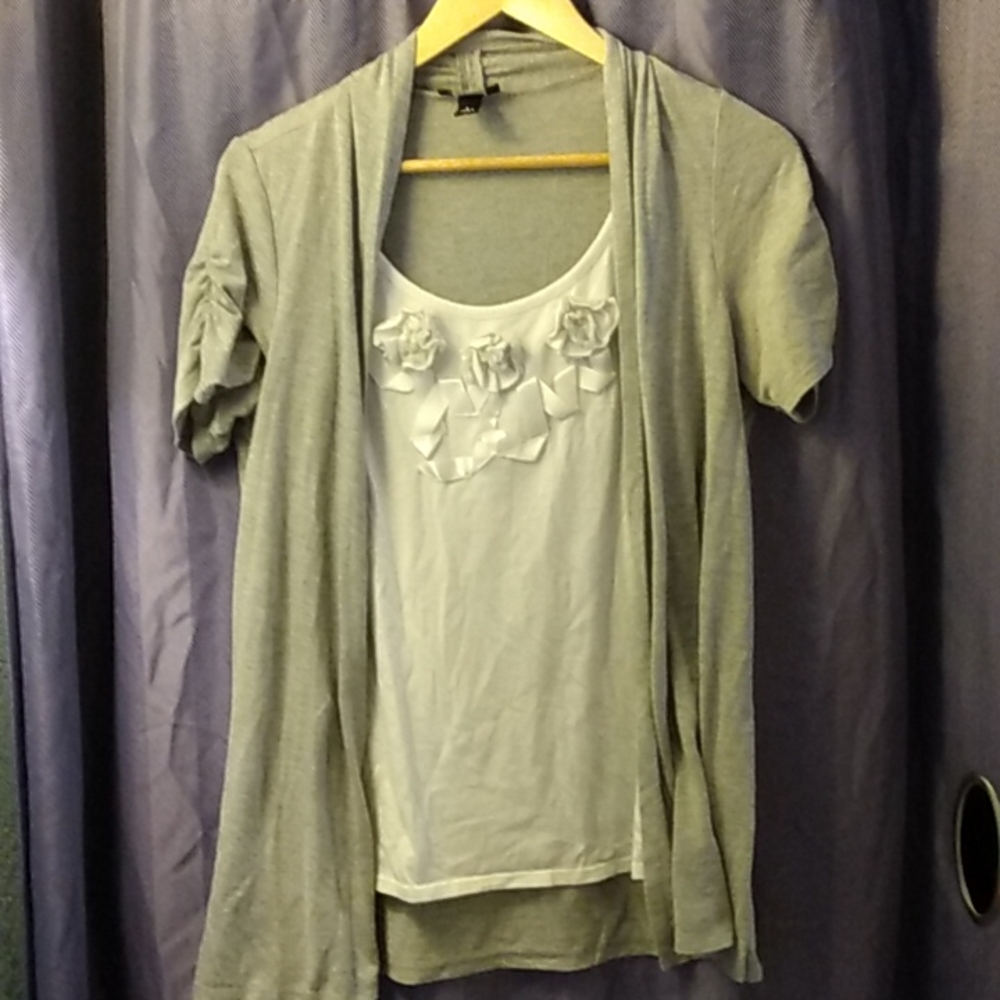 Cover up connected to shirt